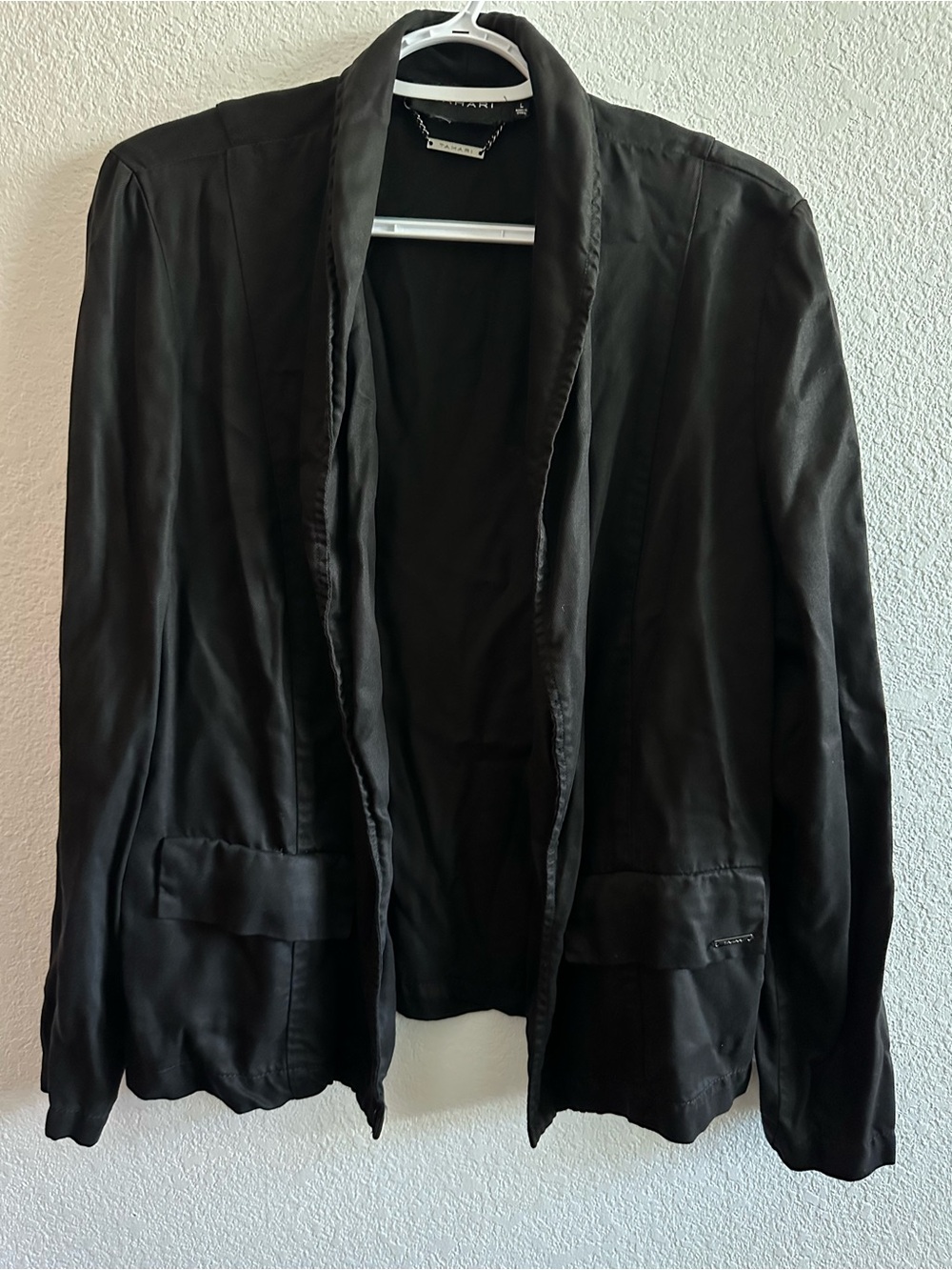 Tahari Black Women's Open-Front Blazer Jacket